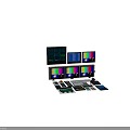 Professional Control Switch Panel With Multiple Monitors Control Buttons And Knobs For Studio Use