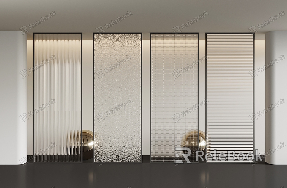 Glass partition model