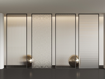 Glass partition model