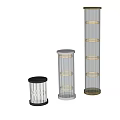 Modern Transparent Floor Lamps With Metal Base And Various Heights Lighting