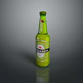 Heineken Lager Beer in Green Bottle with Classic Label and Refreshing Taste