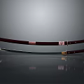 Traditional Japanese Katana Weapon with Wooden Scabbard and Sharp Metal Blade
