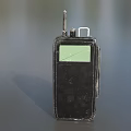 Industrial Equipment Handheld Radio With Antenna Green Screen Black Housing And Durable Design