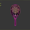 Pickleball Paddle Featuring Black Handle And Yellow Spiral Pattern For Sports And Daily Living