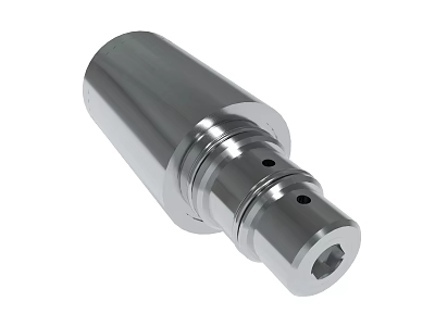 Precision Engineered Metal Cylindrical Mechanical Part With Smooth Surface And Holes 3d model