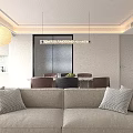 Modern Living Room Single Sofa With White Curtains Floor Lamp And Throw Pillows