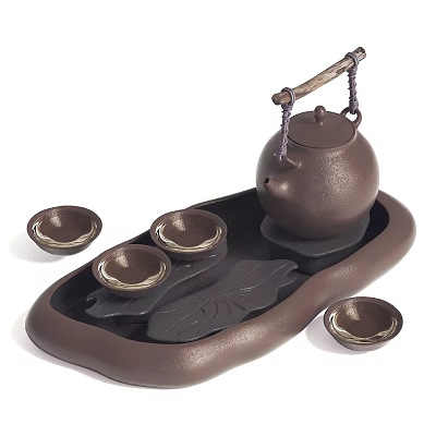Japanese Tea Set Tea Set Ornaments 3d model Japanese Tea Set Tea Set Ornaments 3d model