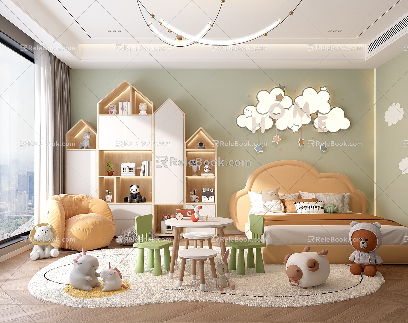 Modern Children's Room 3d model