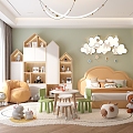 Modern Children's Room 3d model