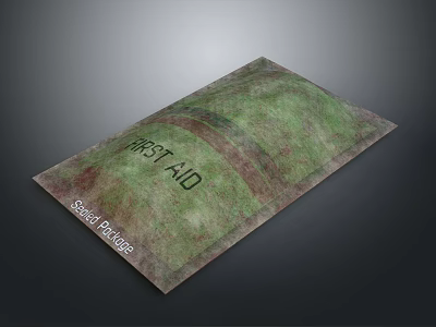 First Aid Kit Sealed Package With Emergency Supplies For Daily Life Use 3d model