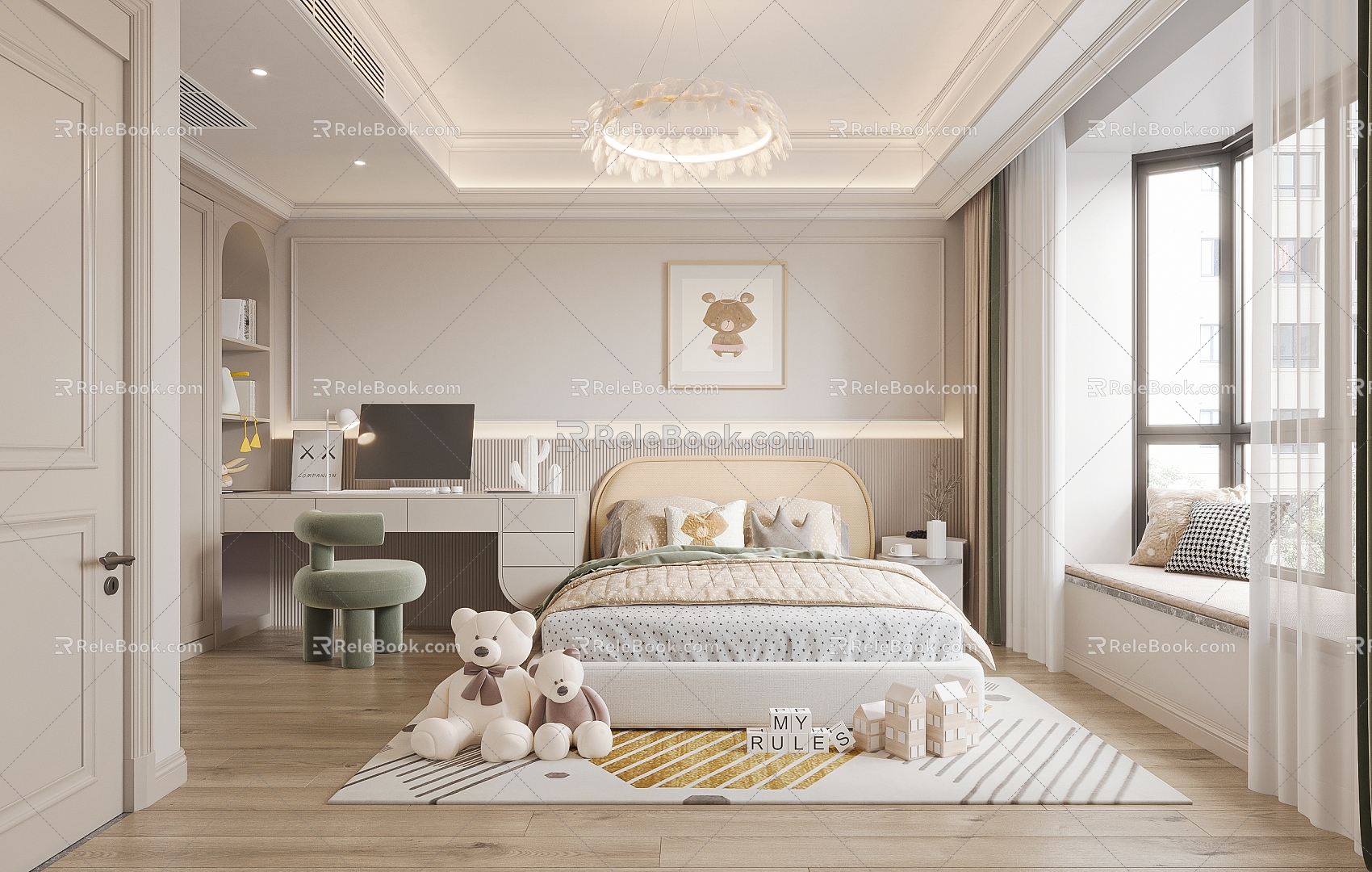 American Children's Room 3d model