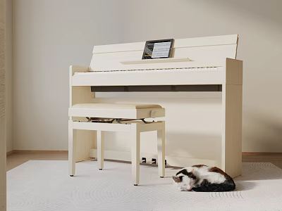 Creative Studio Featuring Musical Instruments And Art Painting Supplies 3d model