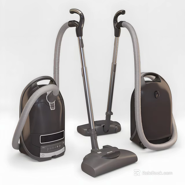 Modern Upright And Backpack Vacuum Cleaners For Home Cleaning Needs 3d model