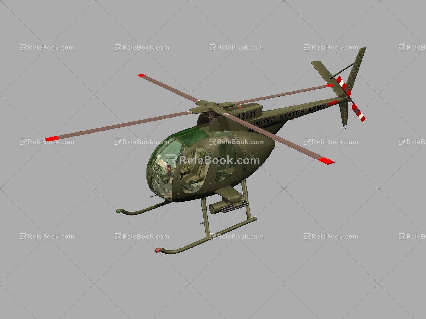 Helicopter 3d model