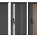 Contemporary Security Door Styles Featuring Wooden Metal And Stone Textured Panels