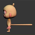 Monkey Cartoon Monkey Anime Monkey Stylized Monkey Fantasy Style Monkey Toy 3d model
