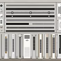 Various Types of Air Conditioning Fans on Display with Modern Designs and Home Appliances