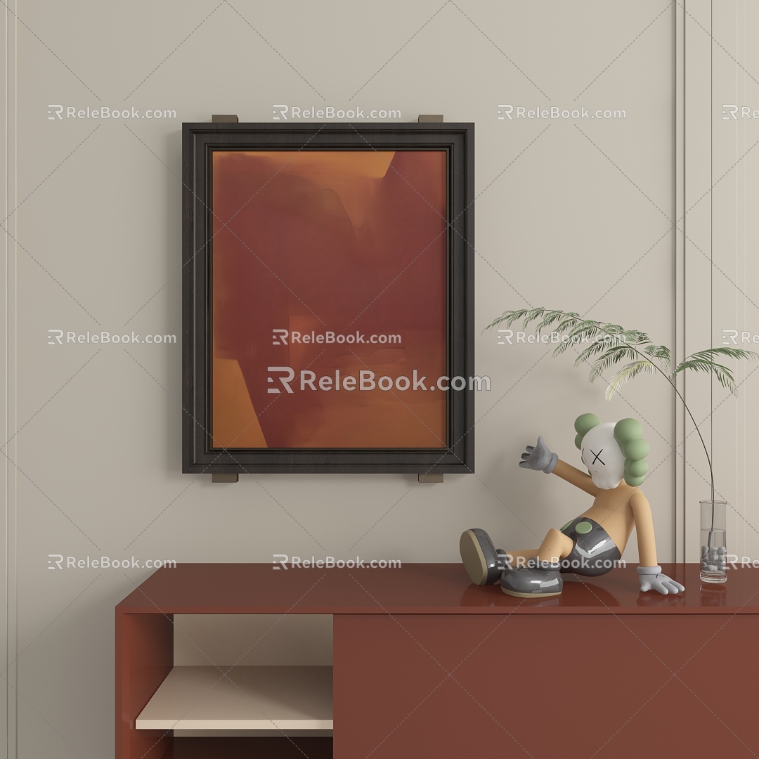 abstract decorative painting model