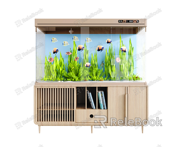 New Chinese Fish Tank Ornamental Fish Tank model