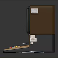 Vintage ALPSO Desktop Computer With Monitor Keyboard And Floppy Disks