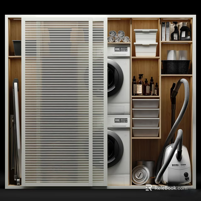Modern Bathroom Vanity Cabinet With Wooden Storage Drawers And Mirror For Bathroom Organization 3d model 