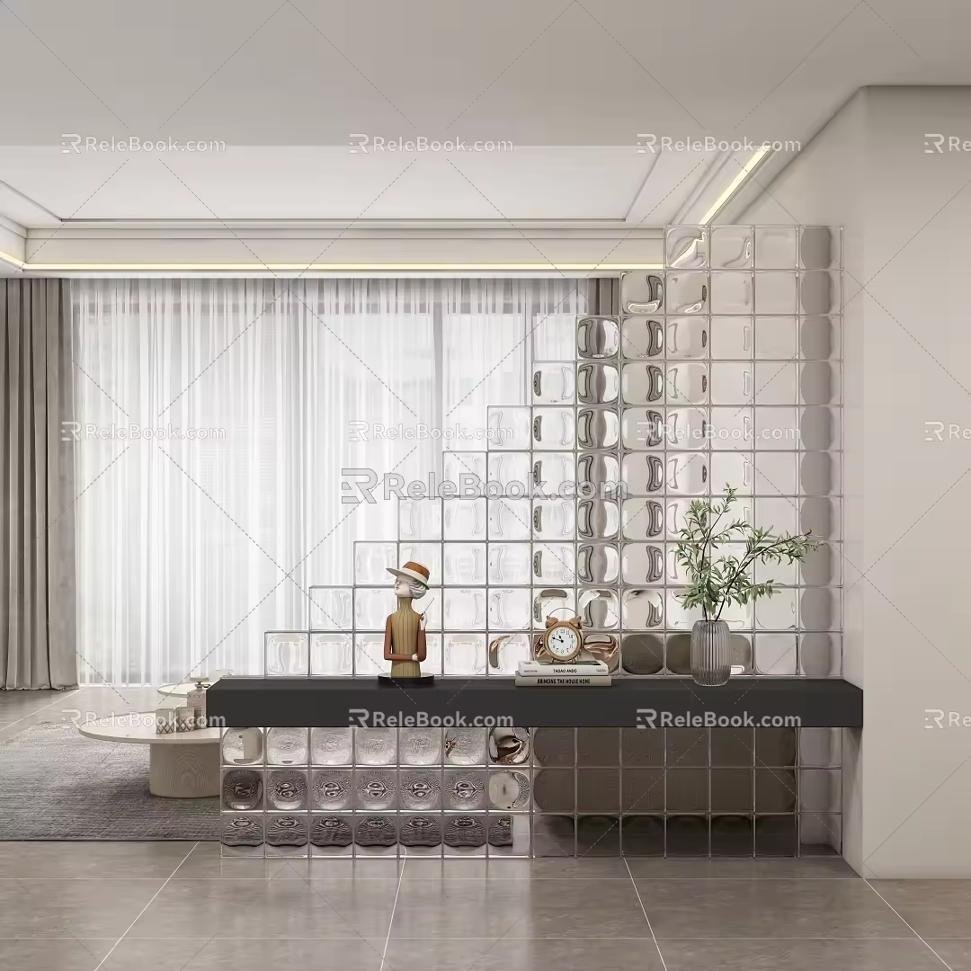 Entrance aisle partition 3d model