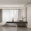 Entrance aisle partition 3d model