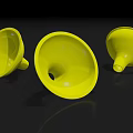 Yellow Plastic Funnel Practical Kitchen Tool For Cooking And Baking