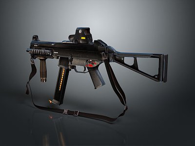 modern gun rifle semi-automatic rifle combat rifle battle rifle 3d model