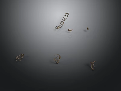 Scientific Display Of Human Organ And Hair Models With Detailed Structure 3d model