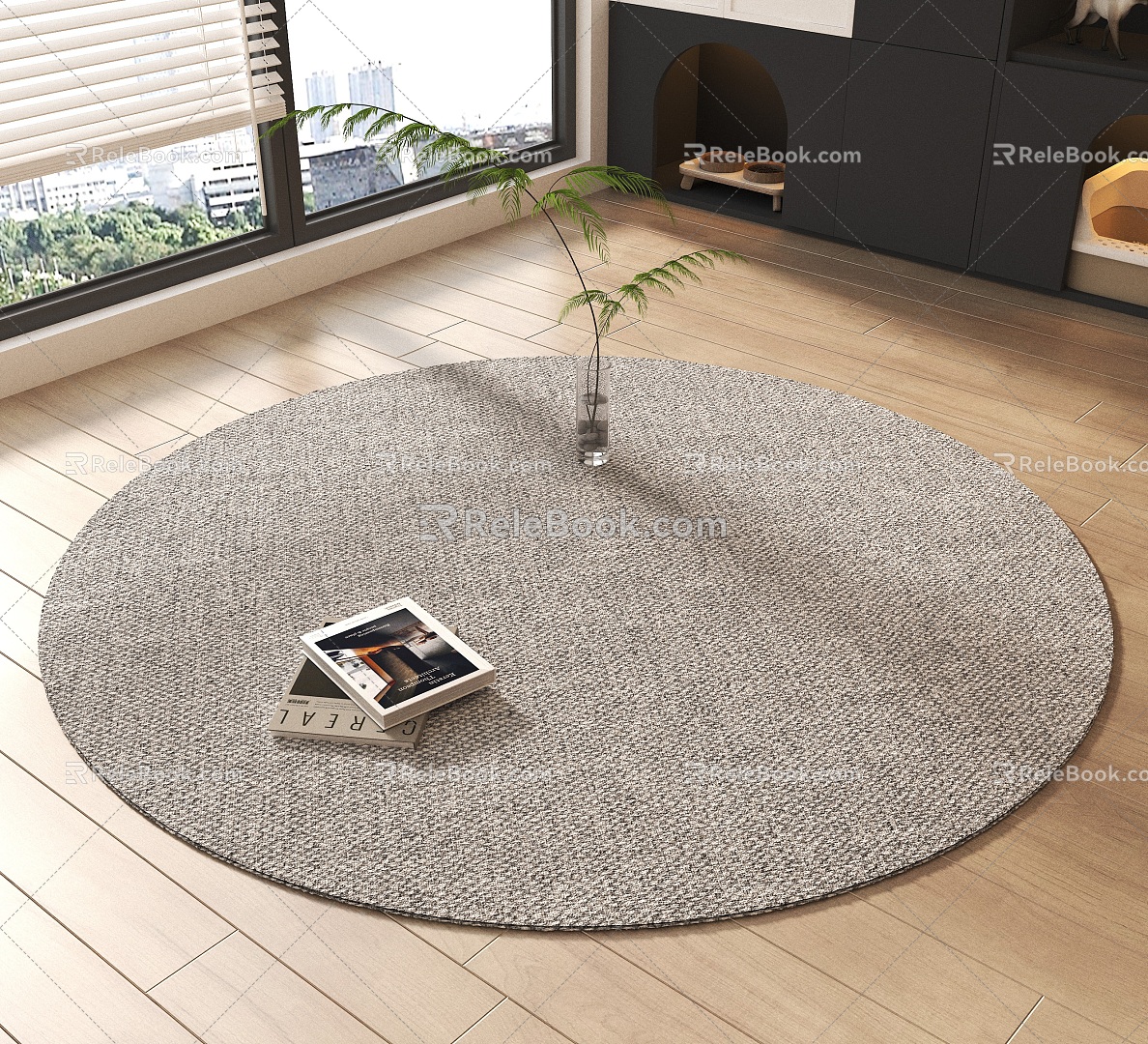 Round carpet 3d model