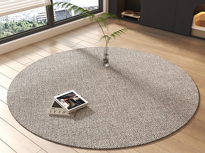 Round carpet 3d model