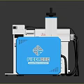 Precision Electronic Appliances Laser Marking Machine System With Worktable And Control Box 3d model
