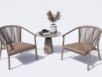 Leisure Table and Chair Combination Leisure Chair Leisure Table and Chair 3d model