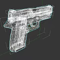 Modern Black Tactical Pistol With Ergonomic Grip And Metal Barrel Design