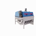 Industrial Equipment Featuring Blue And Red Design Rotary Drum Cooling Fins And Wheels