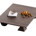 Wind coffee table combination 3d model
