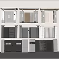 Various Modern Front Door Designs With Stone Frames And Decorative Metal Grilles