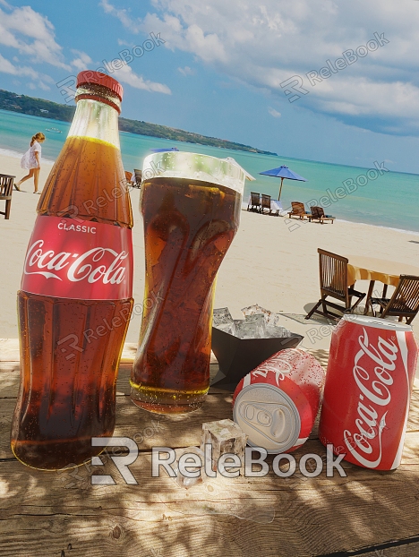 Modern Drink Beach Coke model