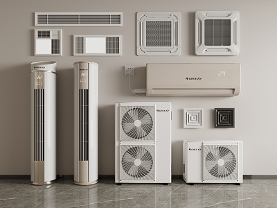 modern air conditioning 3d model
