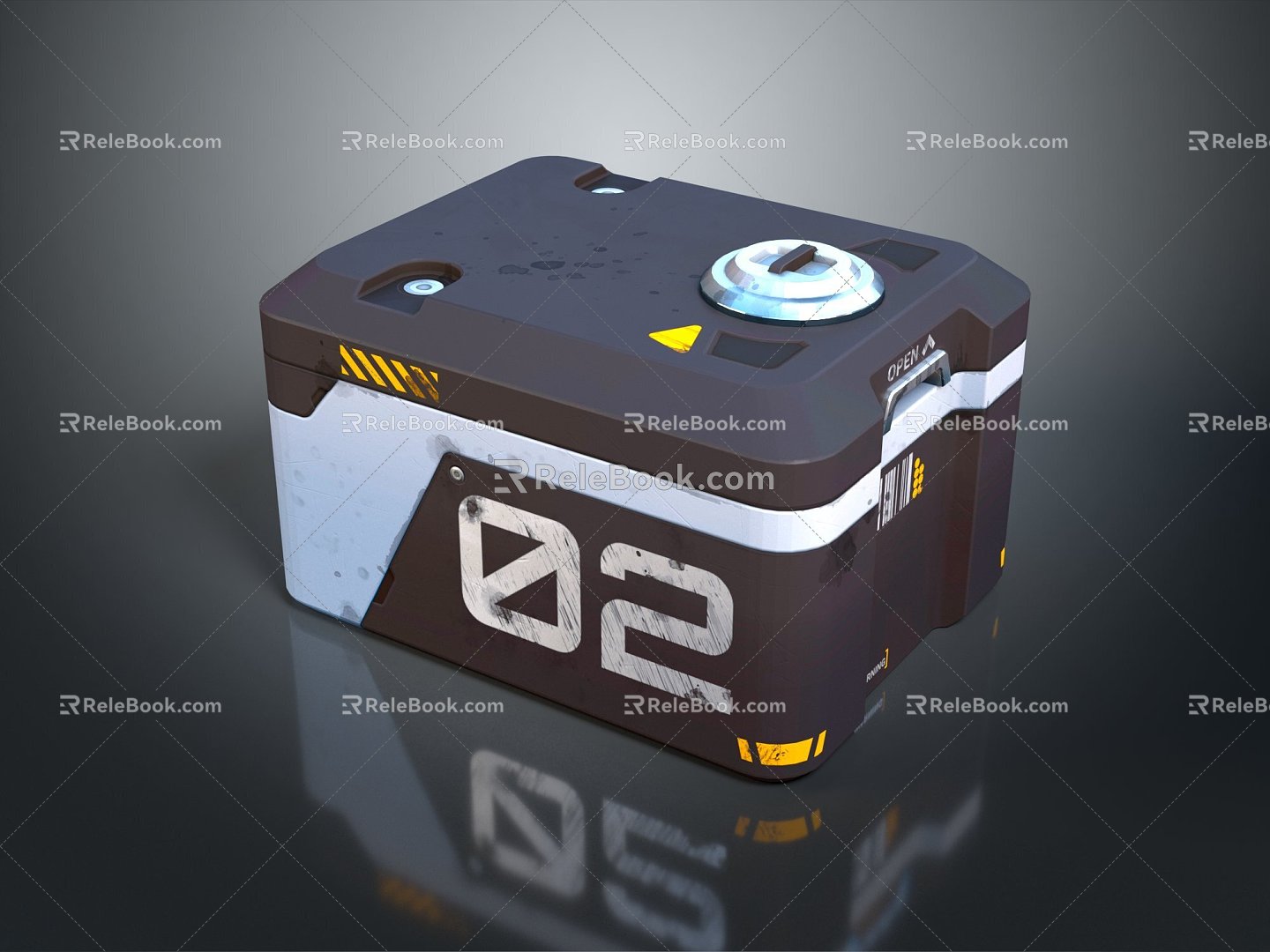 Science Fiction Box Science Fiction Box Military Box Password Box 3d model