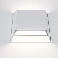 Modern White Square Design Wall Lamp With Sleek Illumination For Home Interior Decor