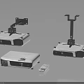 Electronic Appliances Projectors Featuring Ceiling Wall Mounts And Remote Control Design 3d model