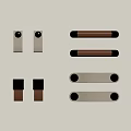 Modern Cabinet Handles Featuring Various Designs And Metal Leather Details