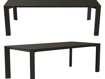 Balma Minimalist Rectangular Table Dining Table Desk Conference Table Tea Table 3d model