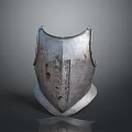 Vintage Metal Decorative Breastplate With Rustic Design For Home Interior