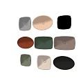 Various Colored Bathroom Sinks in Square and Round Shapes for Modern Design