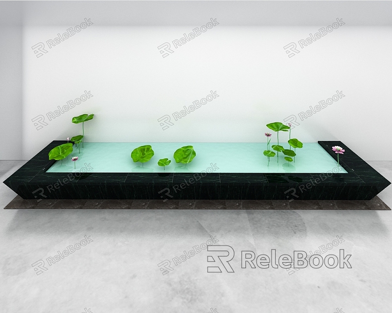 Modern Lotus Pond model