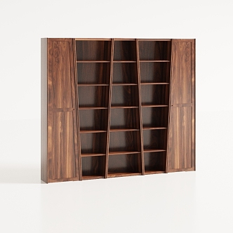 New Chinese Style Study Bookcase 3d model