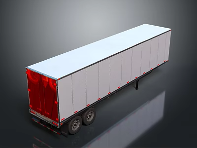 Modern Carriage Box Car Wagon 3d model